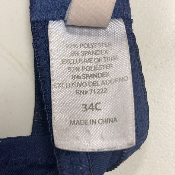 JESSICA Simpson Push Up Bra Size 34C Blue - Picture 8 of 10